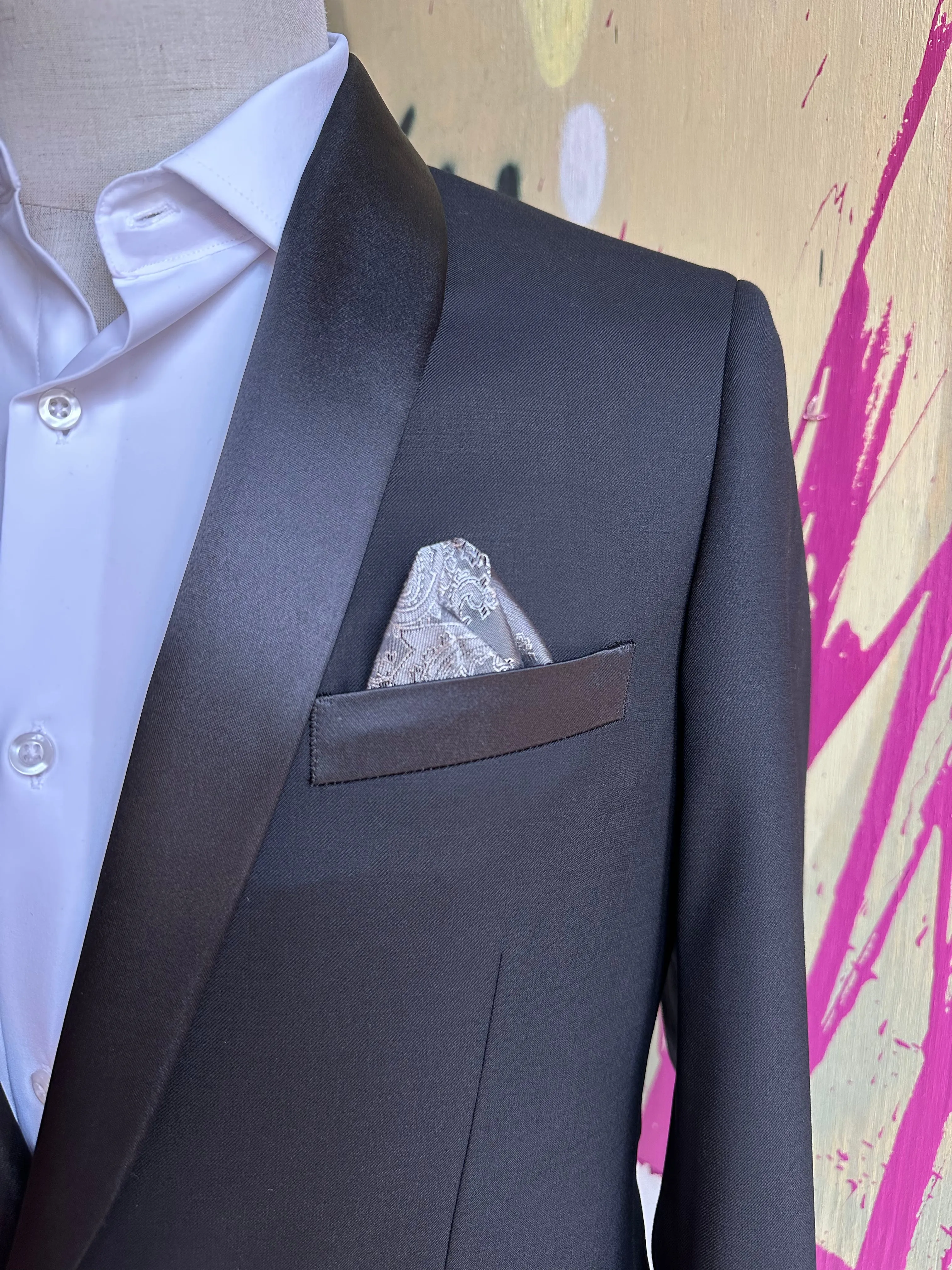 Black Stretch Shawl Premium Tuxedo Coat