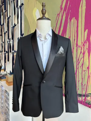 Black Stretch Shawl Premium Tuxedo Coat
