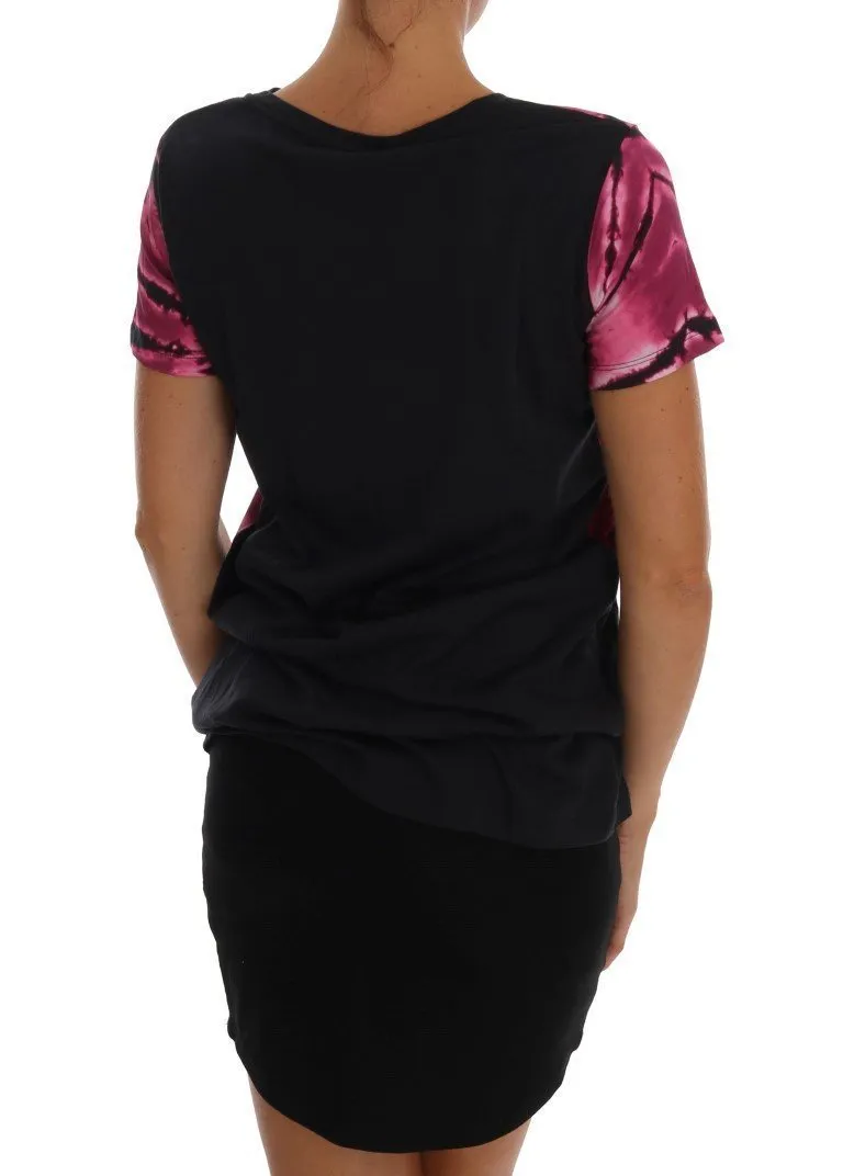 Black Tiger Baroque Print T-Shirt