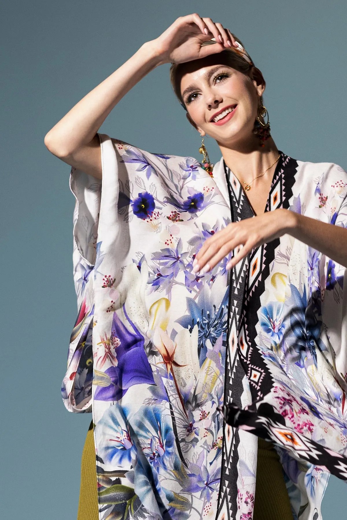 Blossom Breeze Tribal Kimono