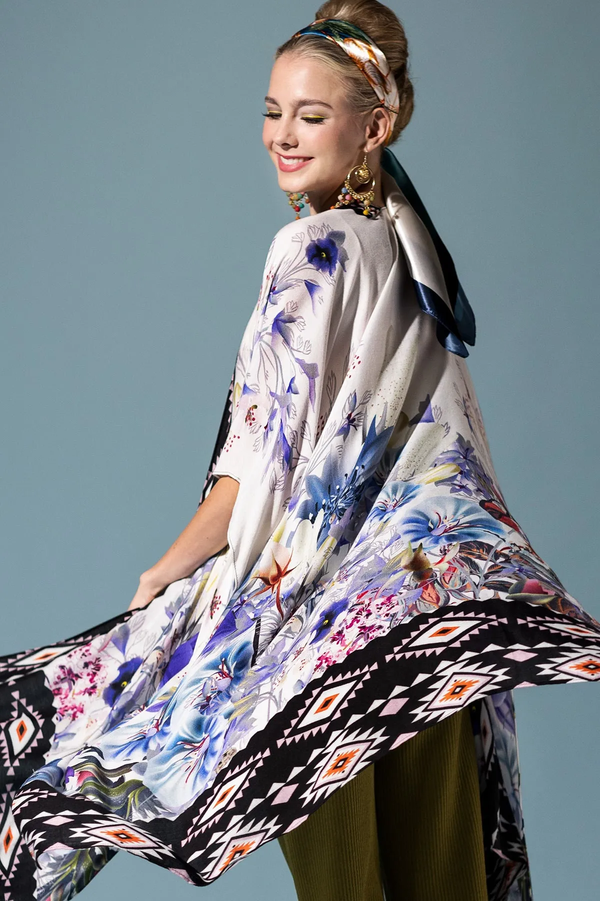 Blossom Breeze Tribal Kimono