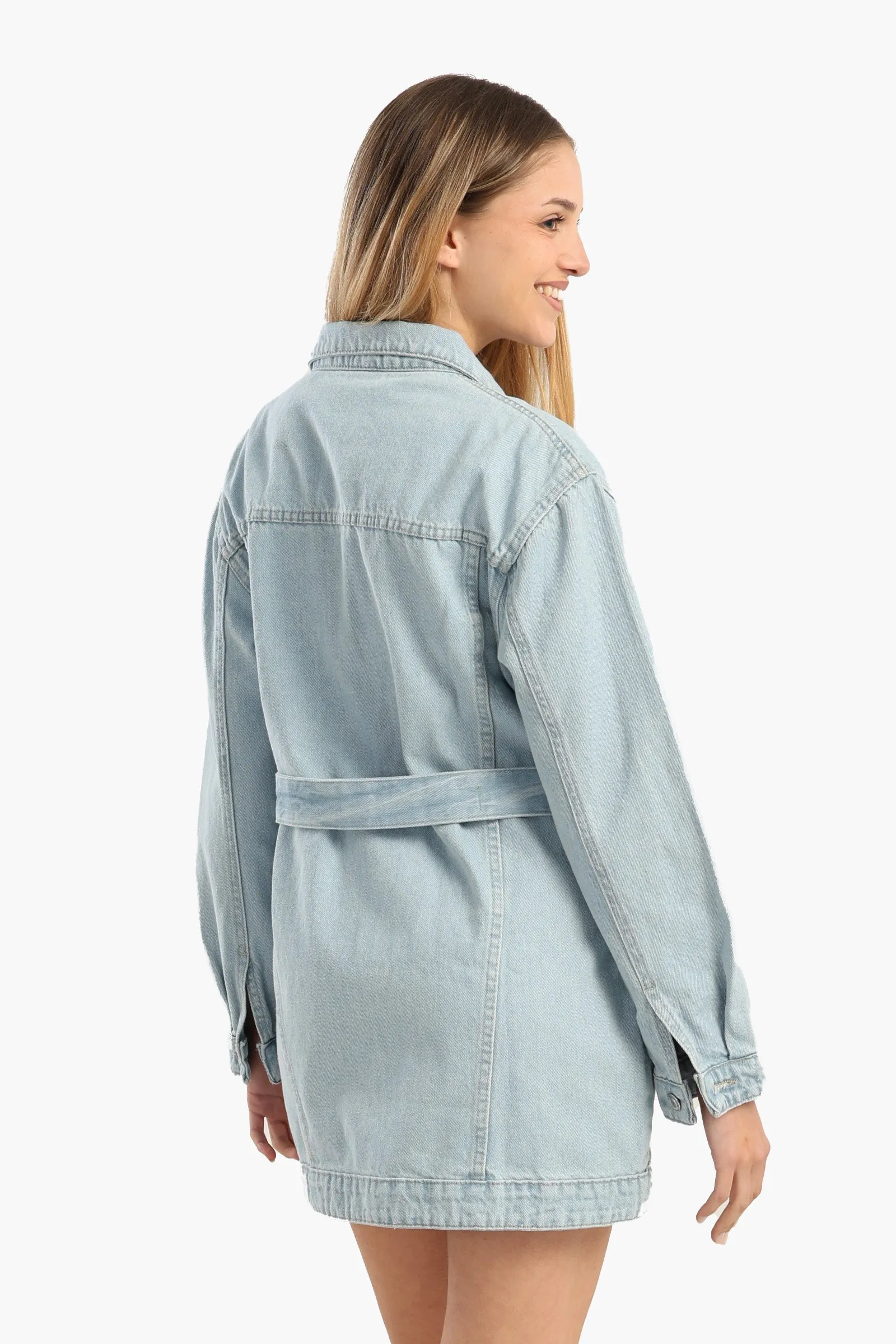 Blue Oversized Denim Jacket