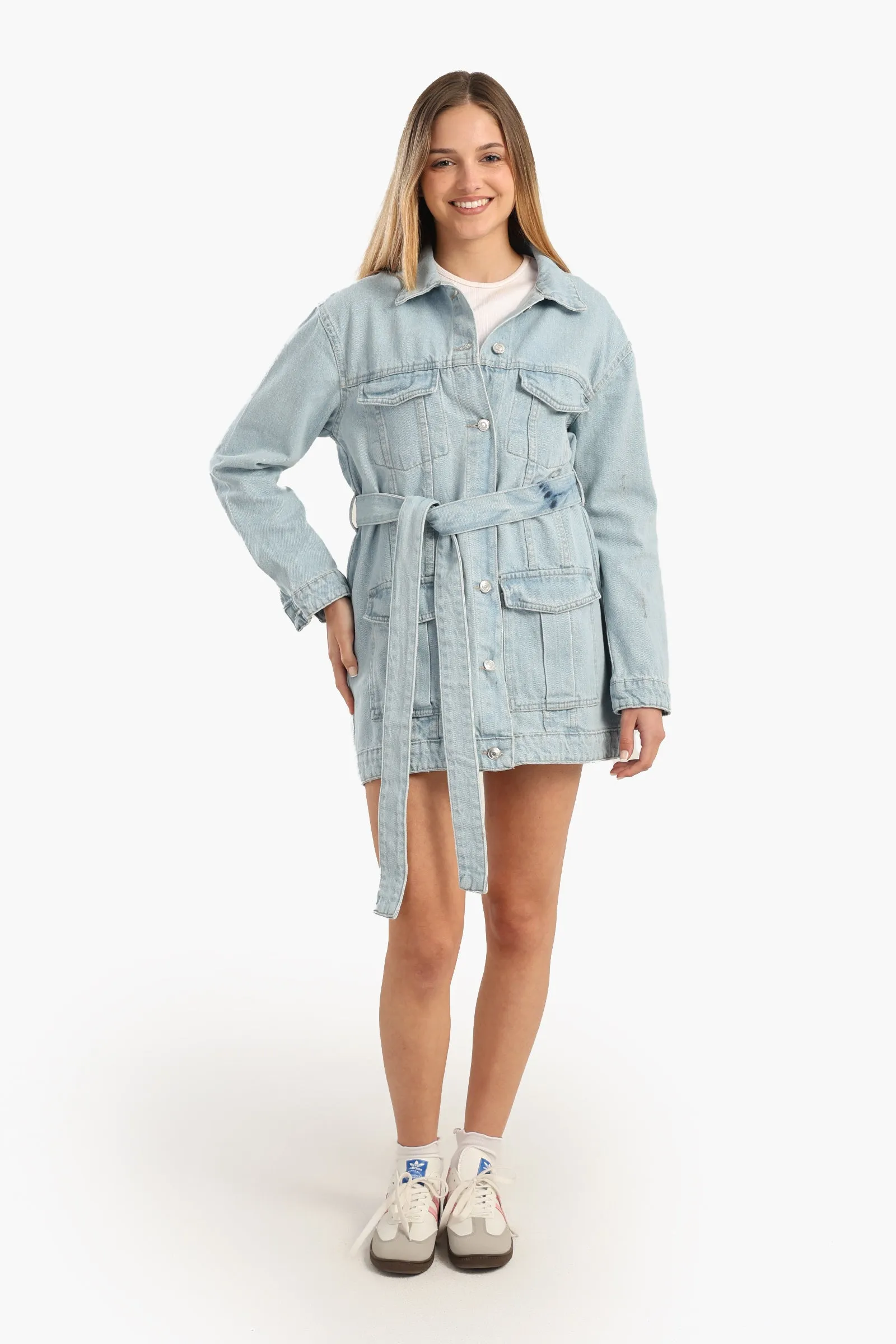 Blue Oversized Denim Jacket