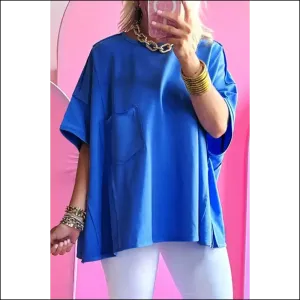 Blue Patched Pocket Tee: so Comfy, Youll Need Another () 💙 Needful Things
