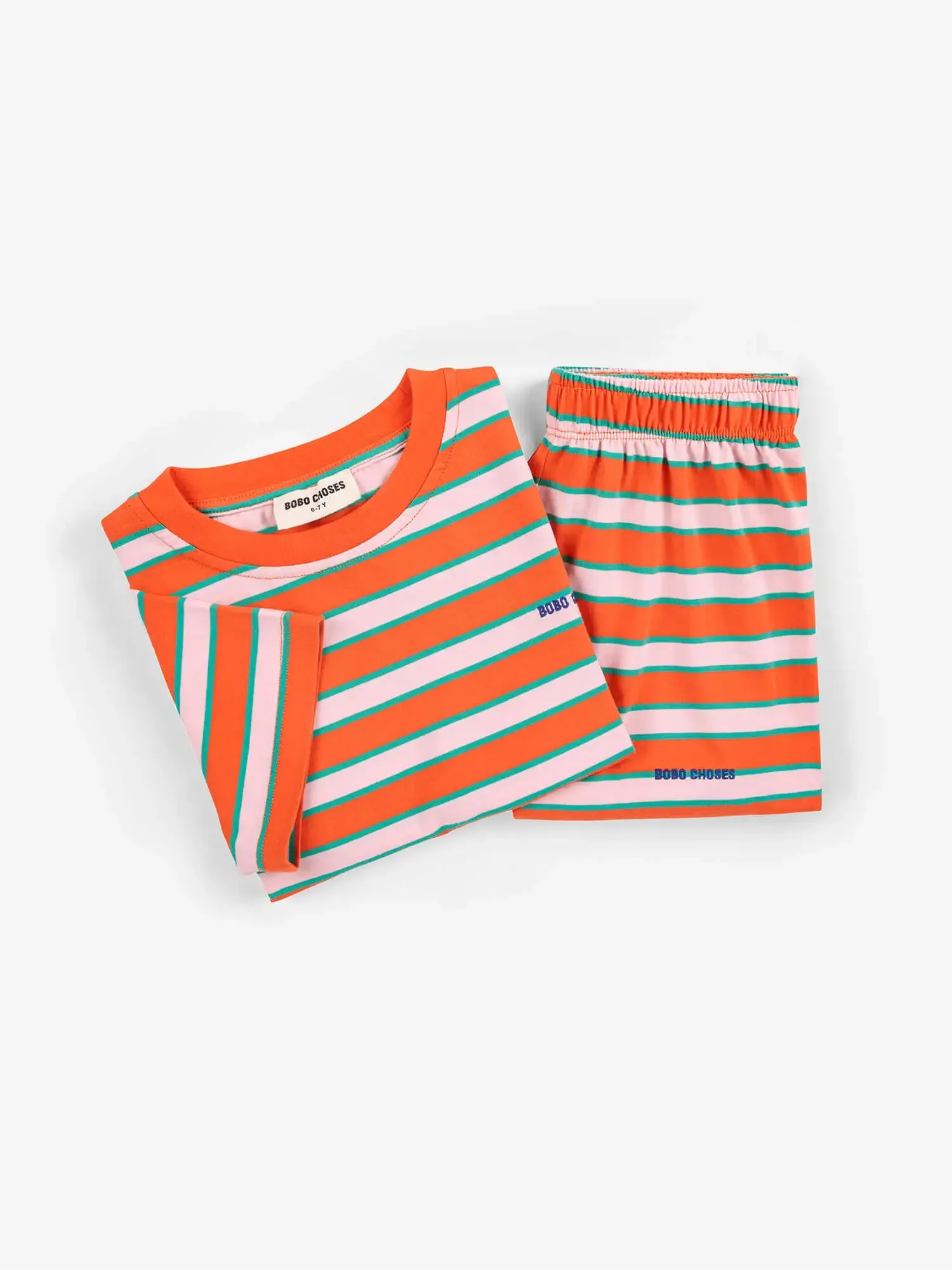 Bobo Choses Red Stripes loungewear set