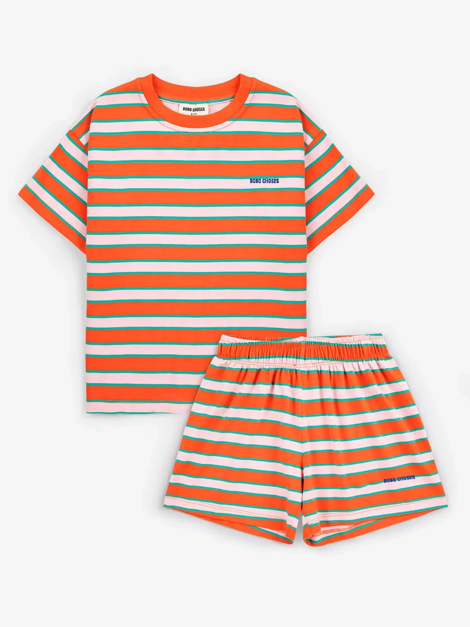 Bobo Choses Red Stripes loungewear set