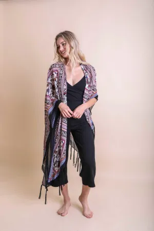 Bohemian Diamond Tassel Kimono