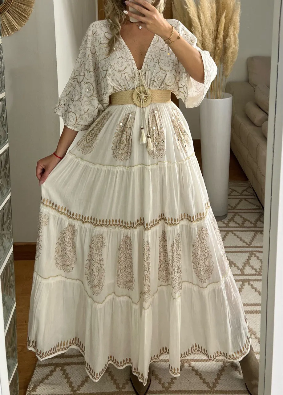 Boho Kimono Bloom Maxi