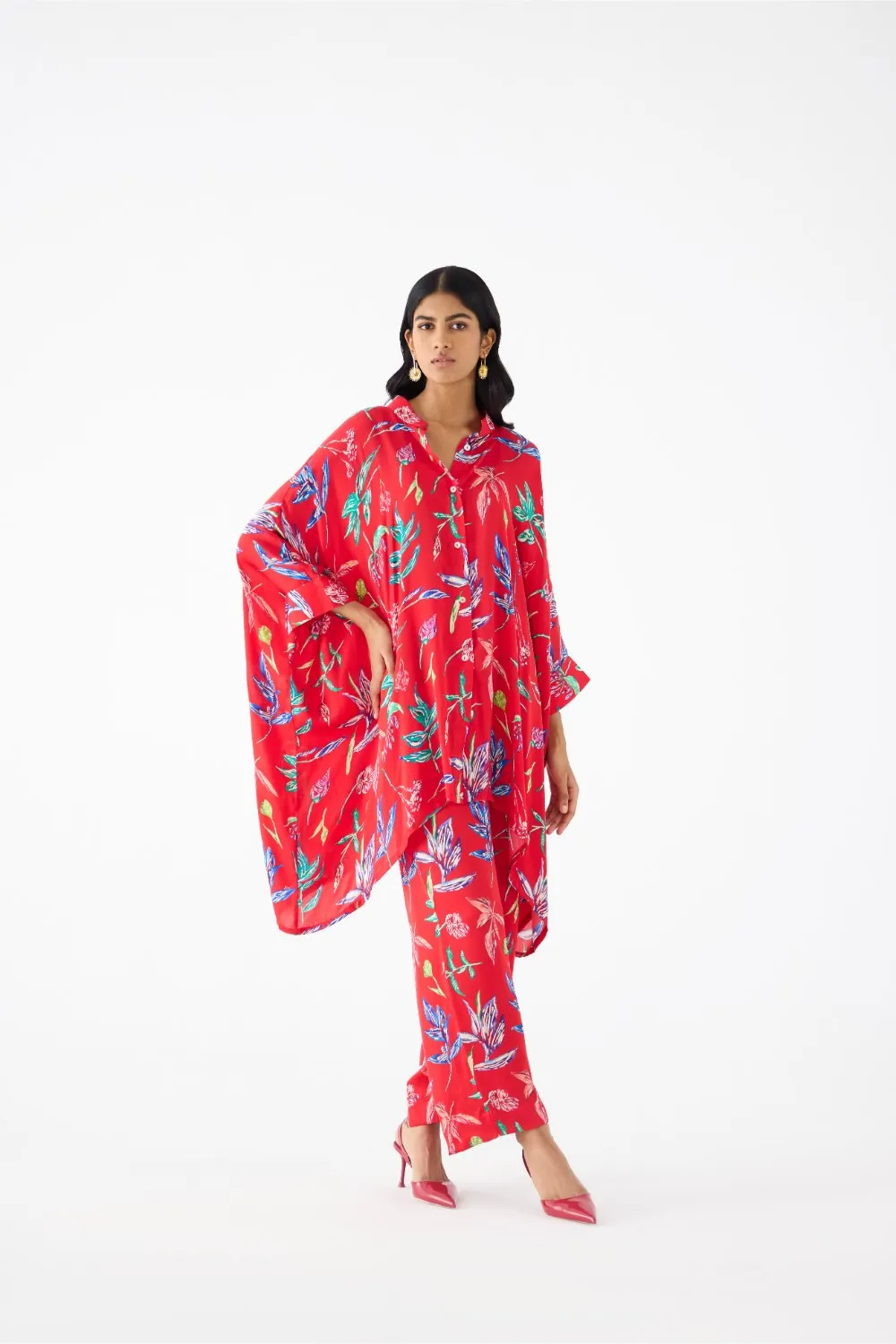 BOTANICA SHORT KIMONO AND PANTS