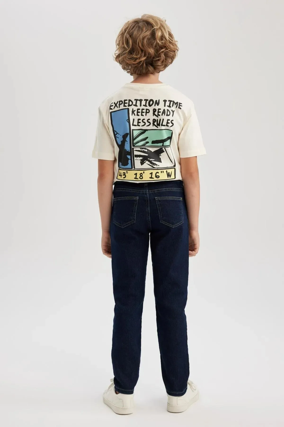 Boy's Slim Fit Skinny Leg Jeans School Trousers