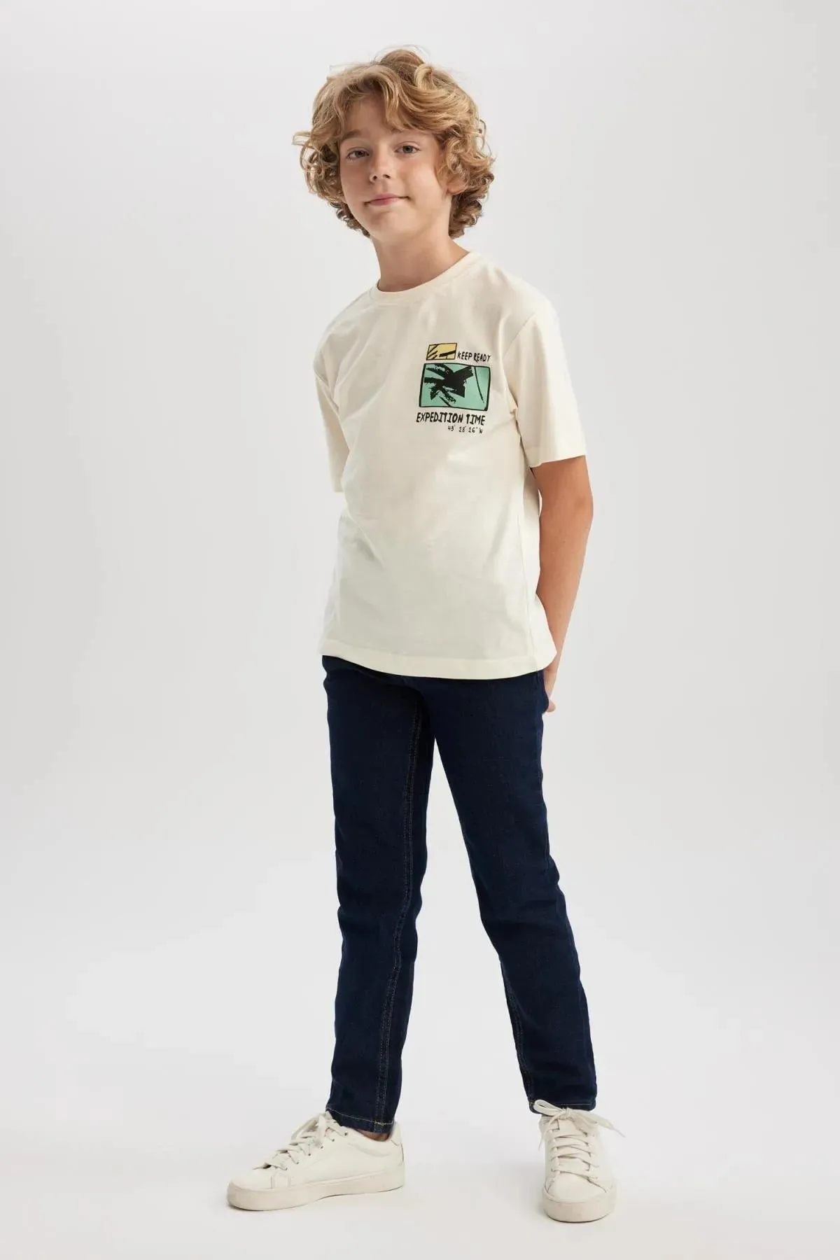 Boy's Slim Fit Skinny Leg Jeans School Trousers