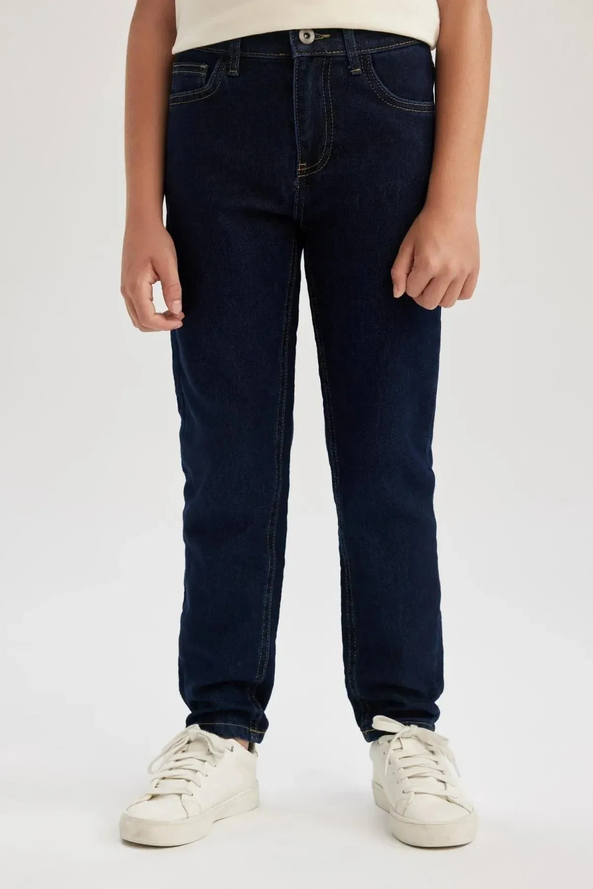 Boy's Slim Fit Skinny Leg Jeans School Trousers