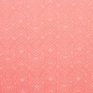 Burn-Out Knit Coral Geo