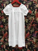 Butterfly Girls White Short Sleeve Cotton Nightie