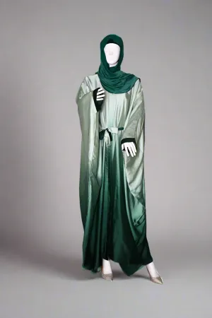 Butterfly Ombre Kaftan - Emerald Green