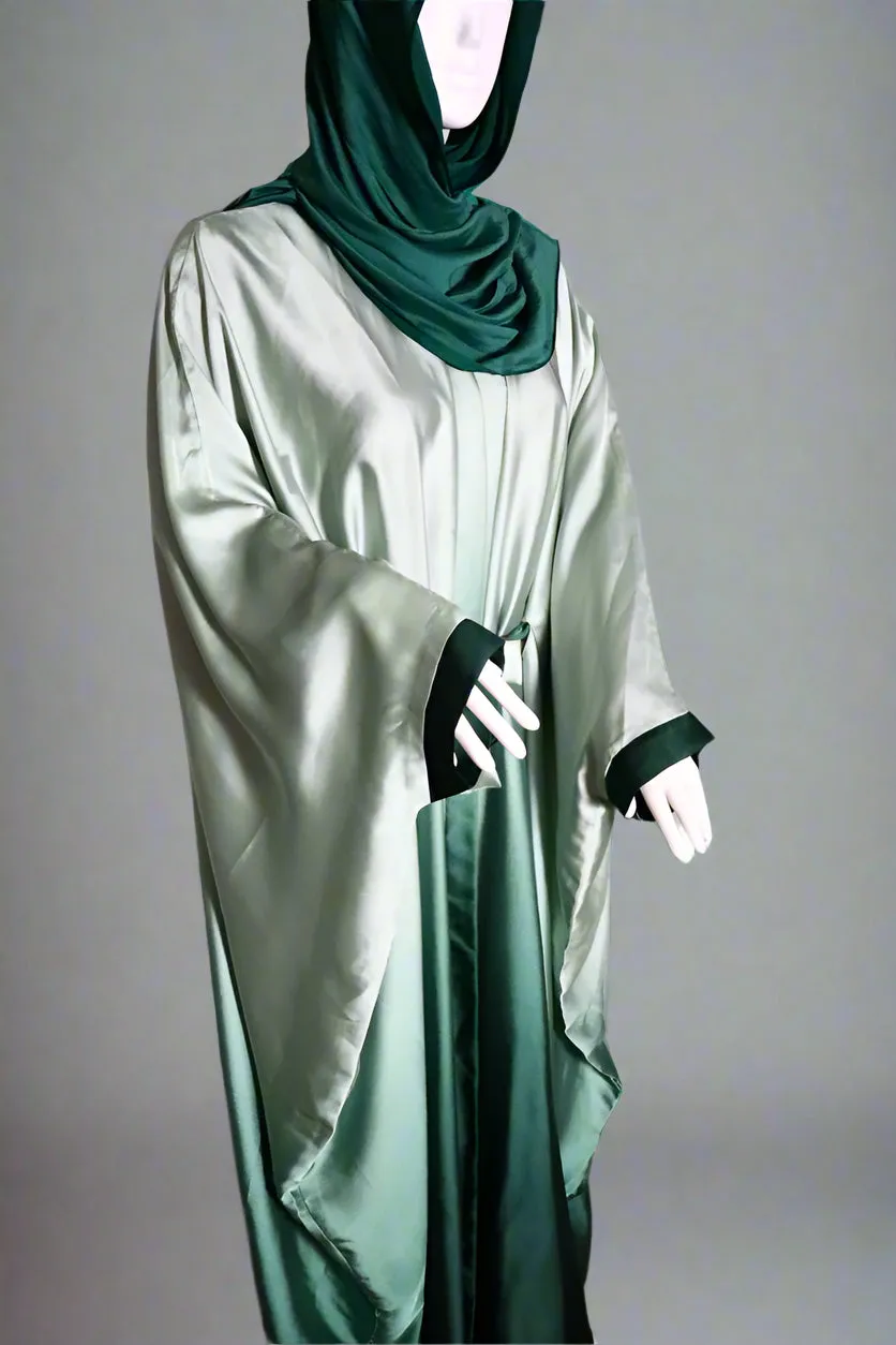 Butterfly Ombre Kaftan - Emerald Green