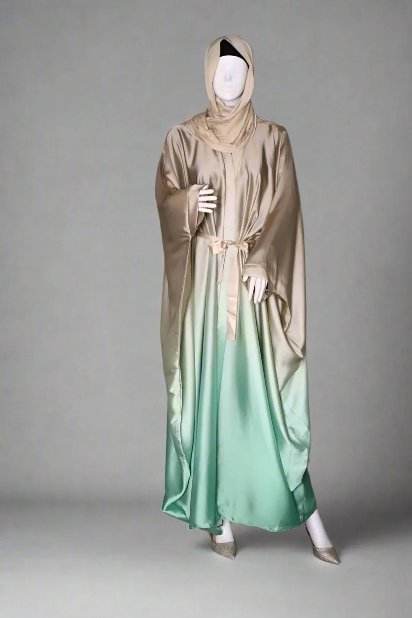 Butterfly Ombre Kaftan - Mint