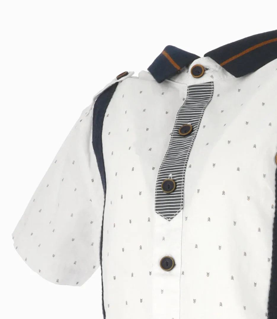 Camisa niño con suspensores