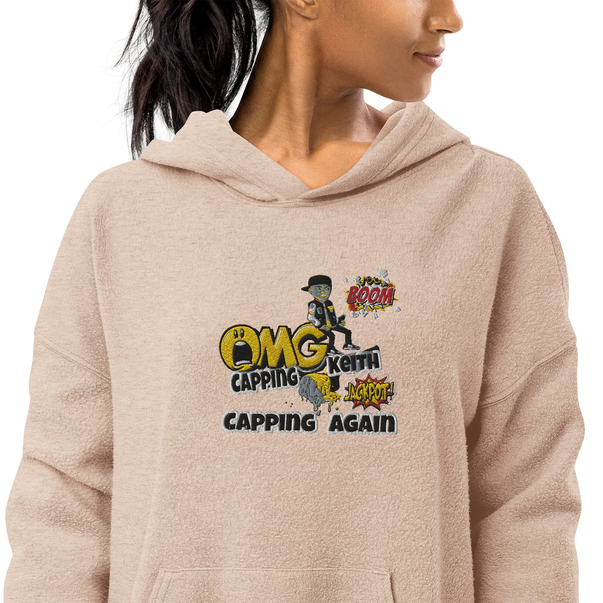 Capping Keith sueded fleece hoodie