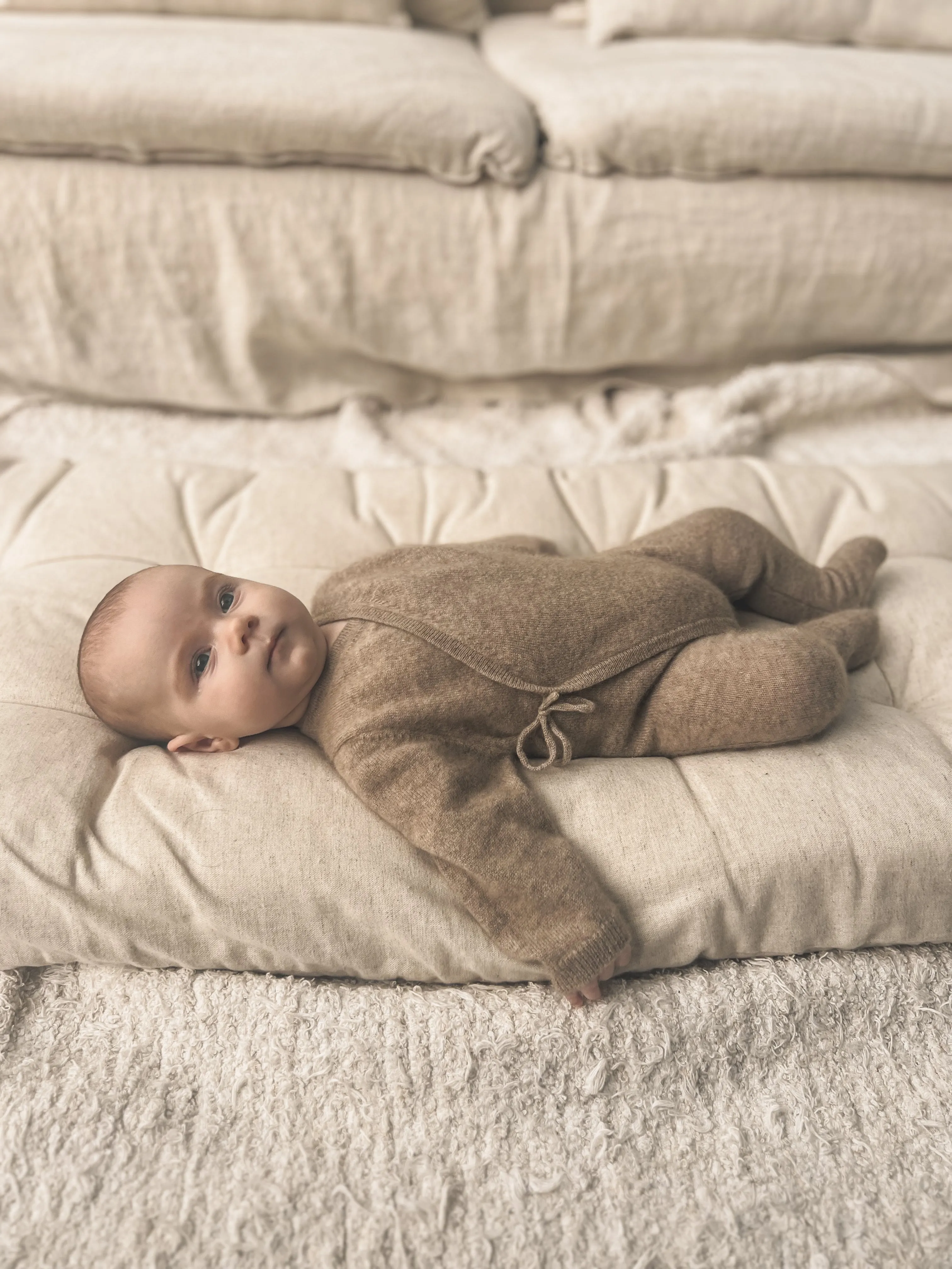 Cashmere Babygrow Oatmeal