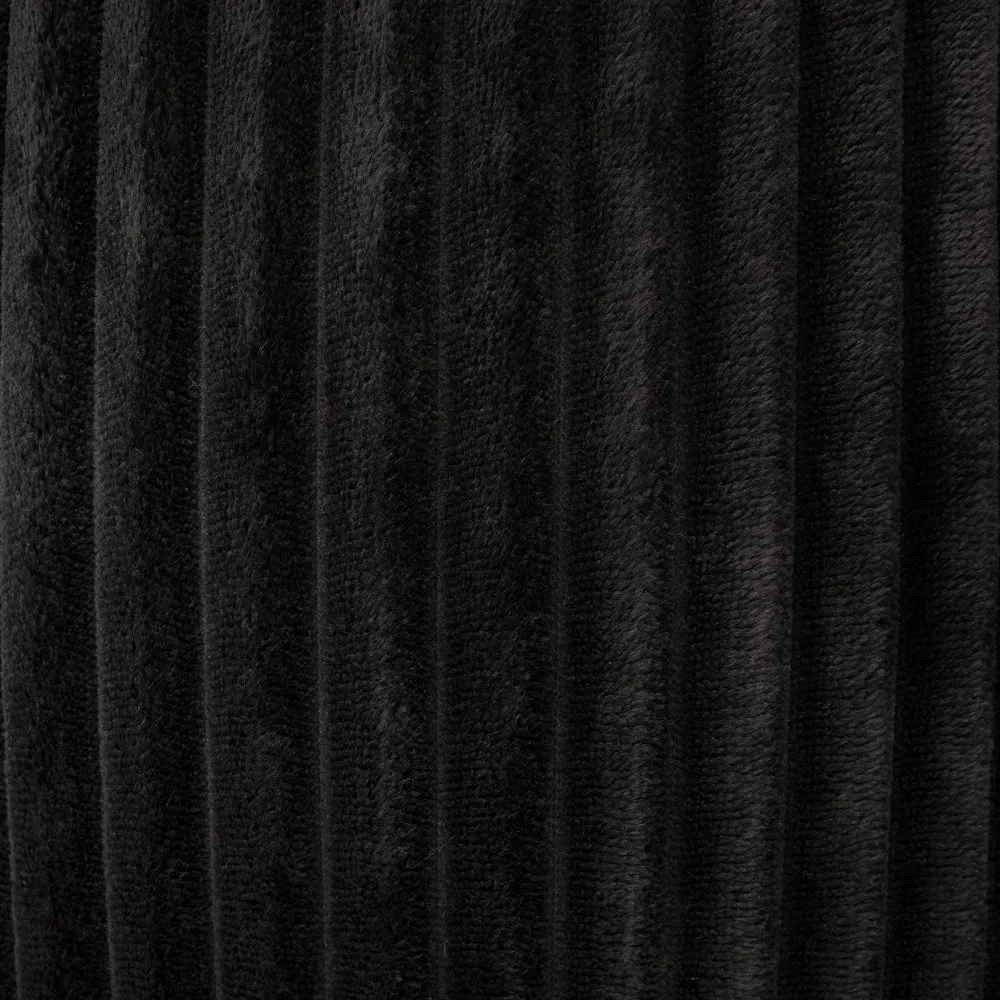 Channel Fleece Robe - Charcoal