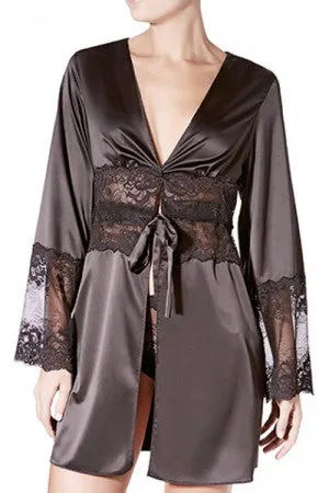 Charm Greta Kimono In Black - Janira