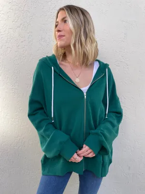 Chaser Cotton Fleece Zip Up Hoodie