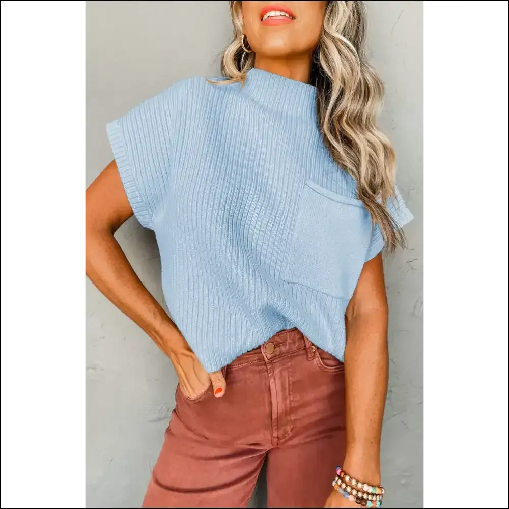 Chic Pink Ribbed Knit Sweater: Needful Things Says "Get Knit " 😜