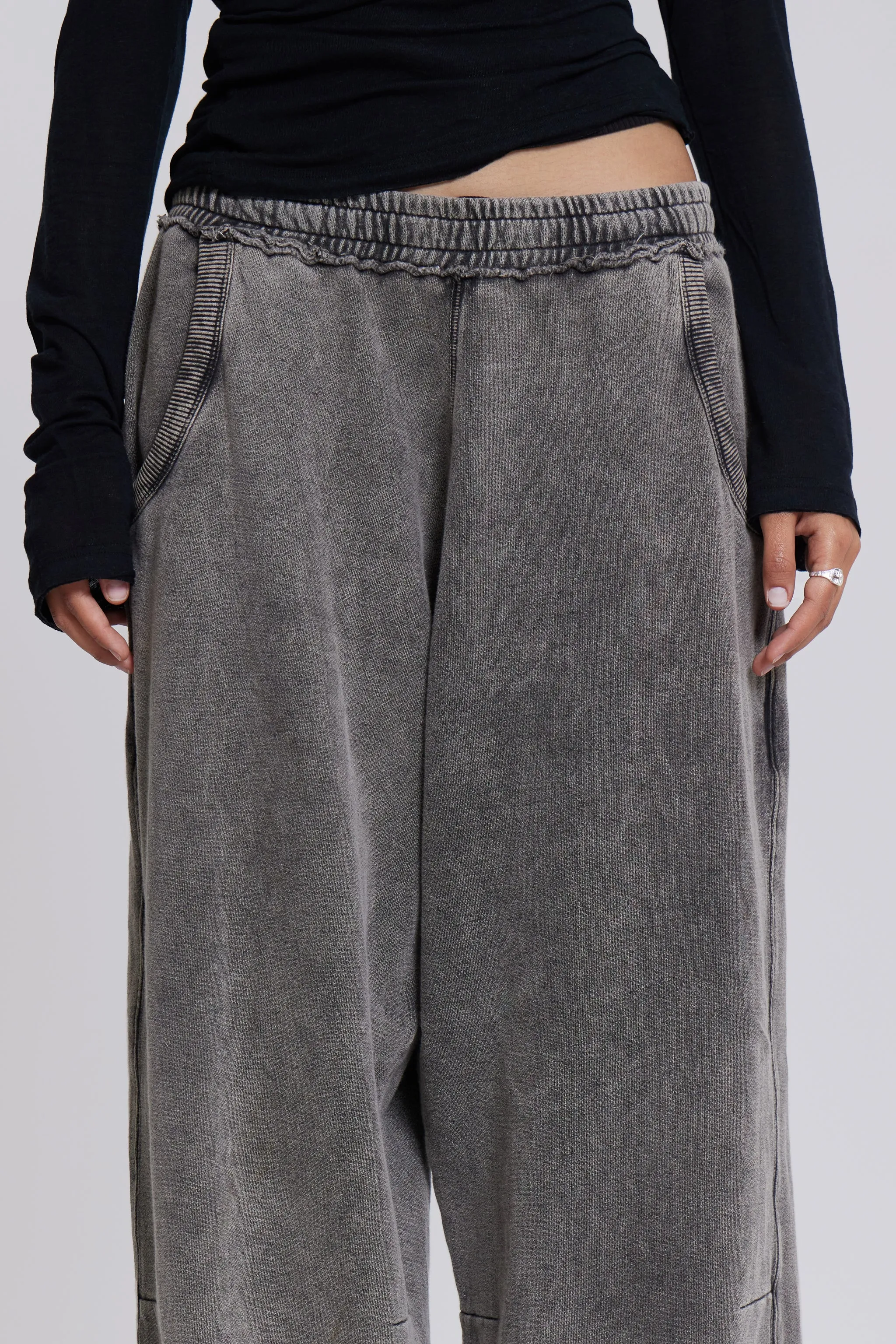 Chrome Wash Baggy Monster Joggers