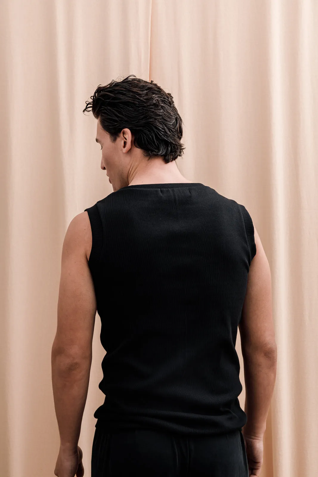 Coastal Tank Top Black