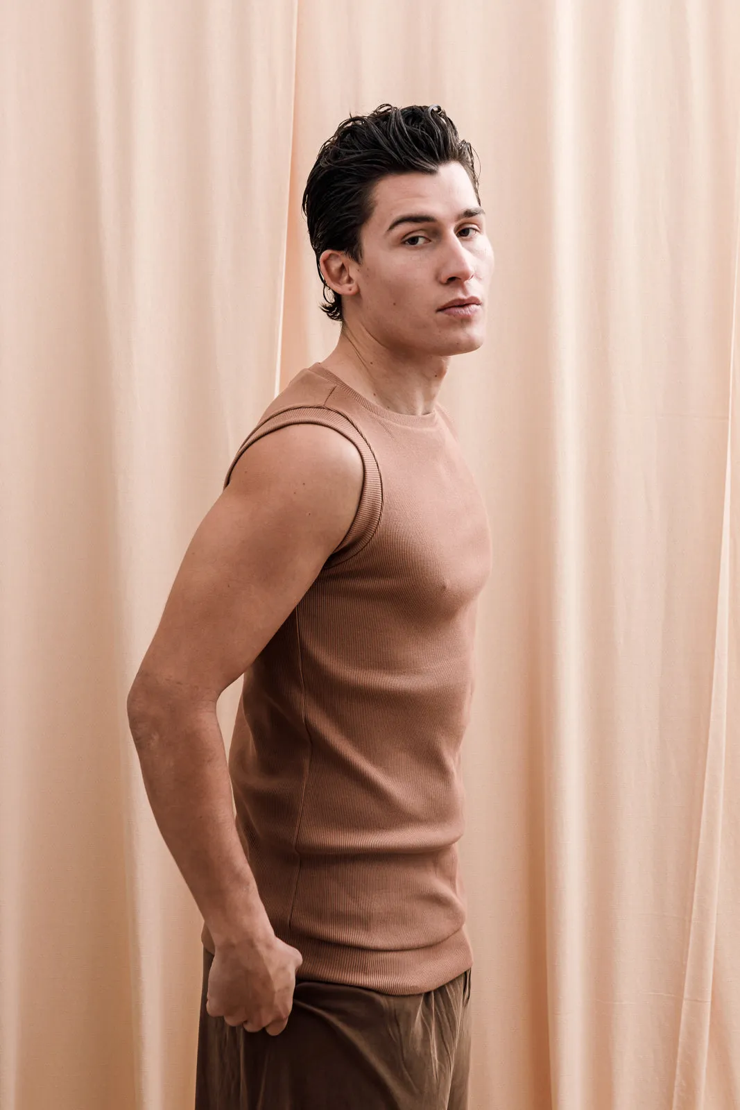 Coastal Tank Top Tan
