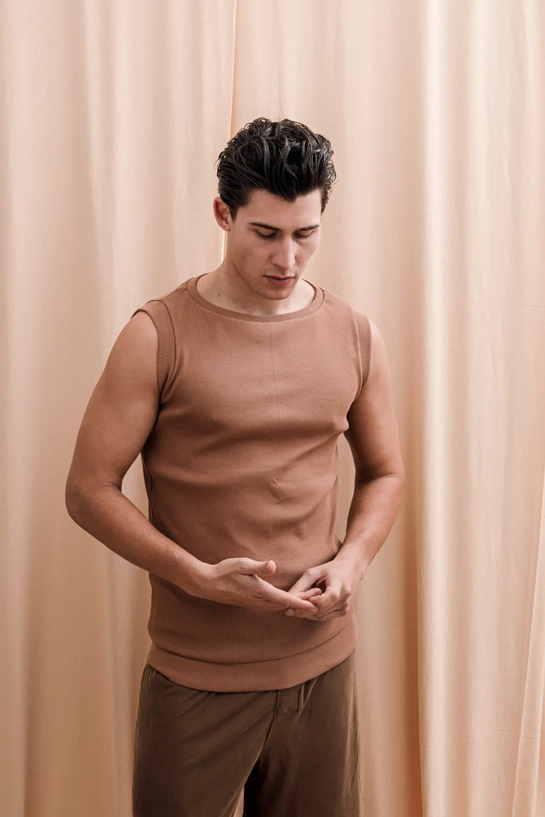Coastal Tank Top Tan