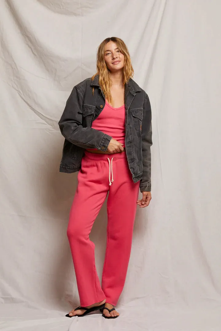Collins Straight Leg Sweatpant-Pink Bloom