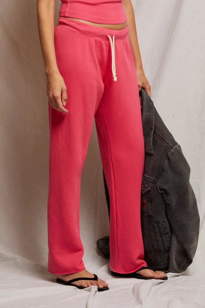 Collins Straight Leg Sweatpant-Pink Bloom