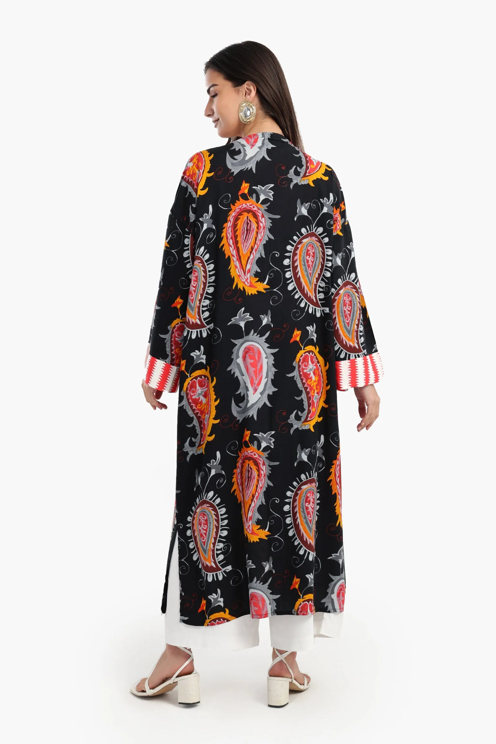 Colored Viscose Kimono