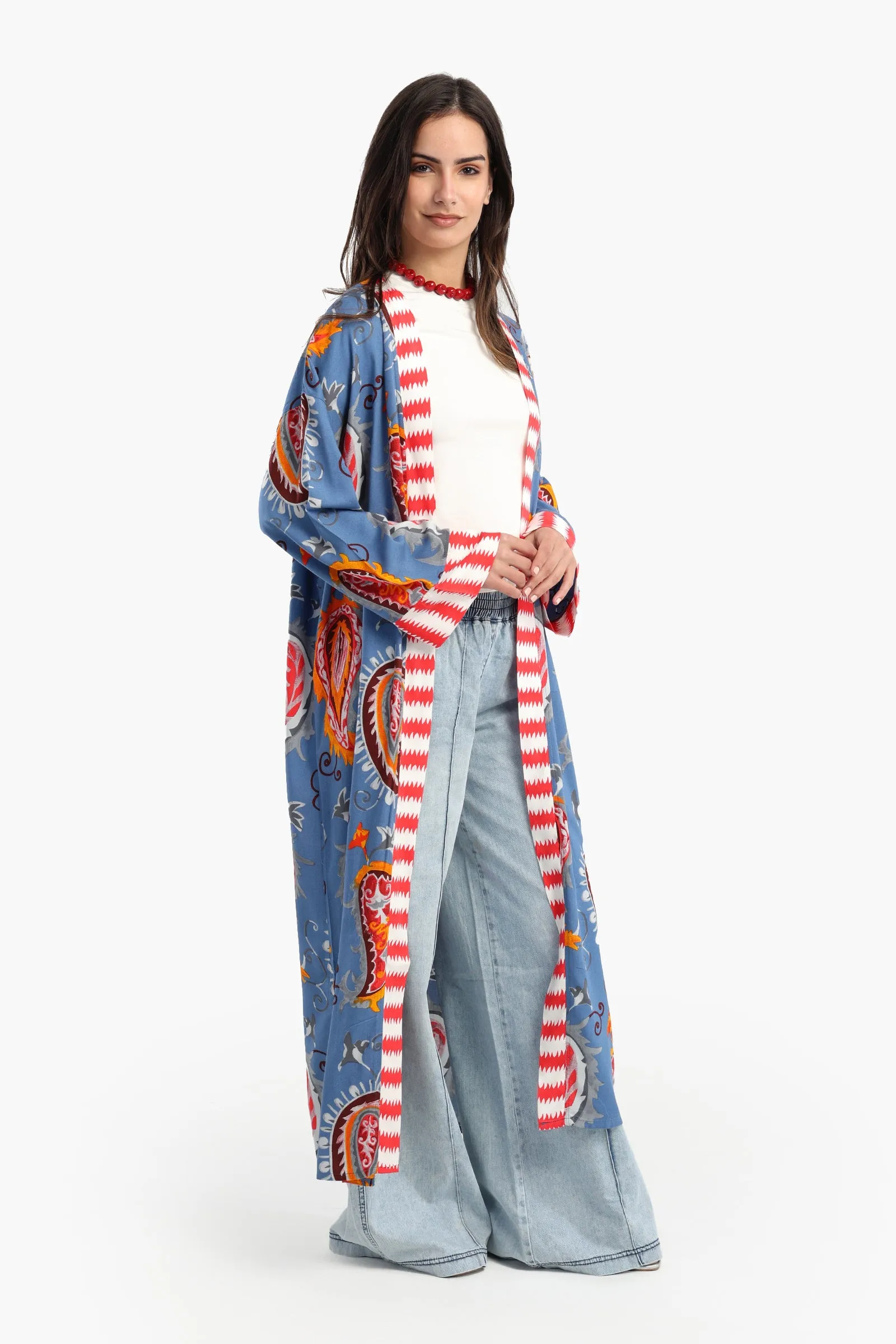 Colored Viscose Kimono