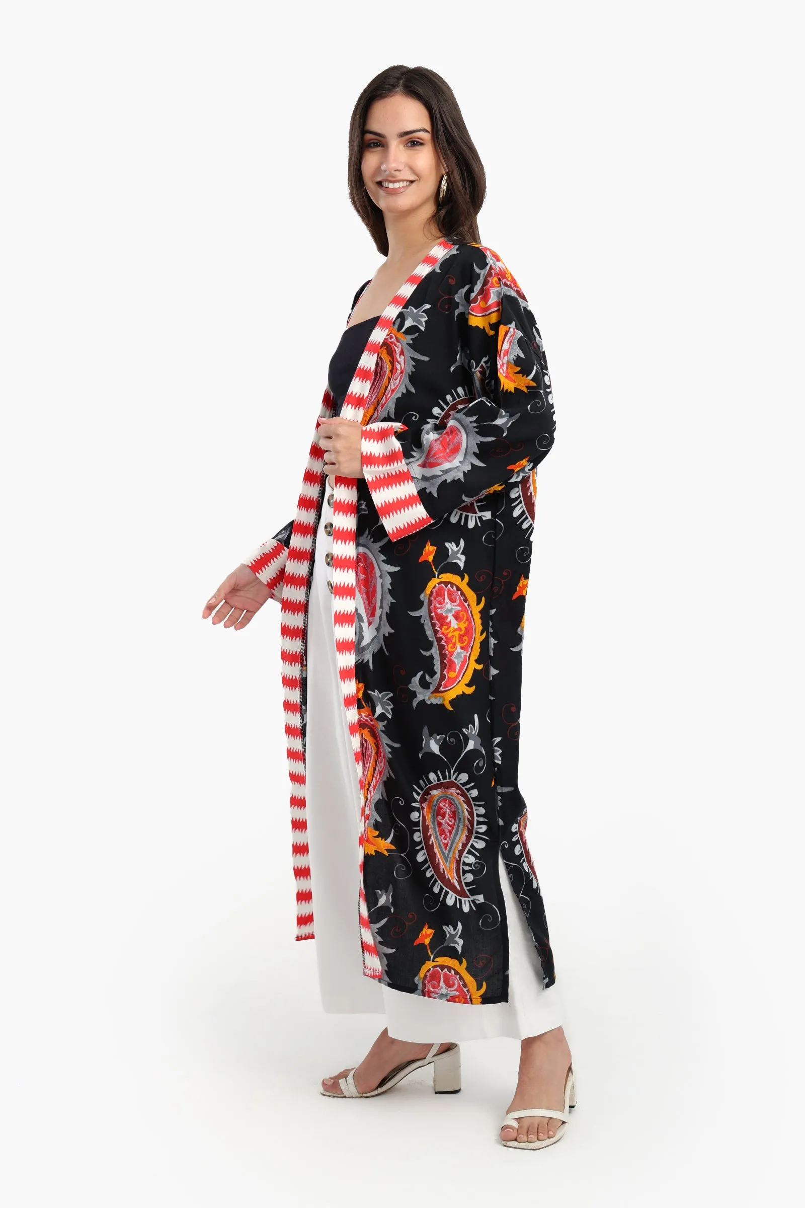 Colored Viscose Kimono
