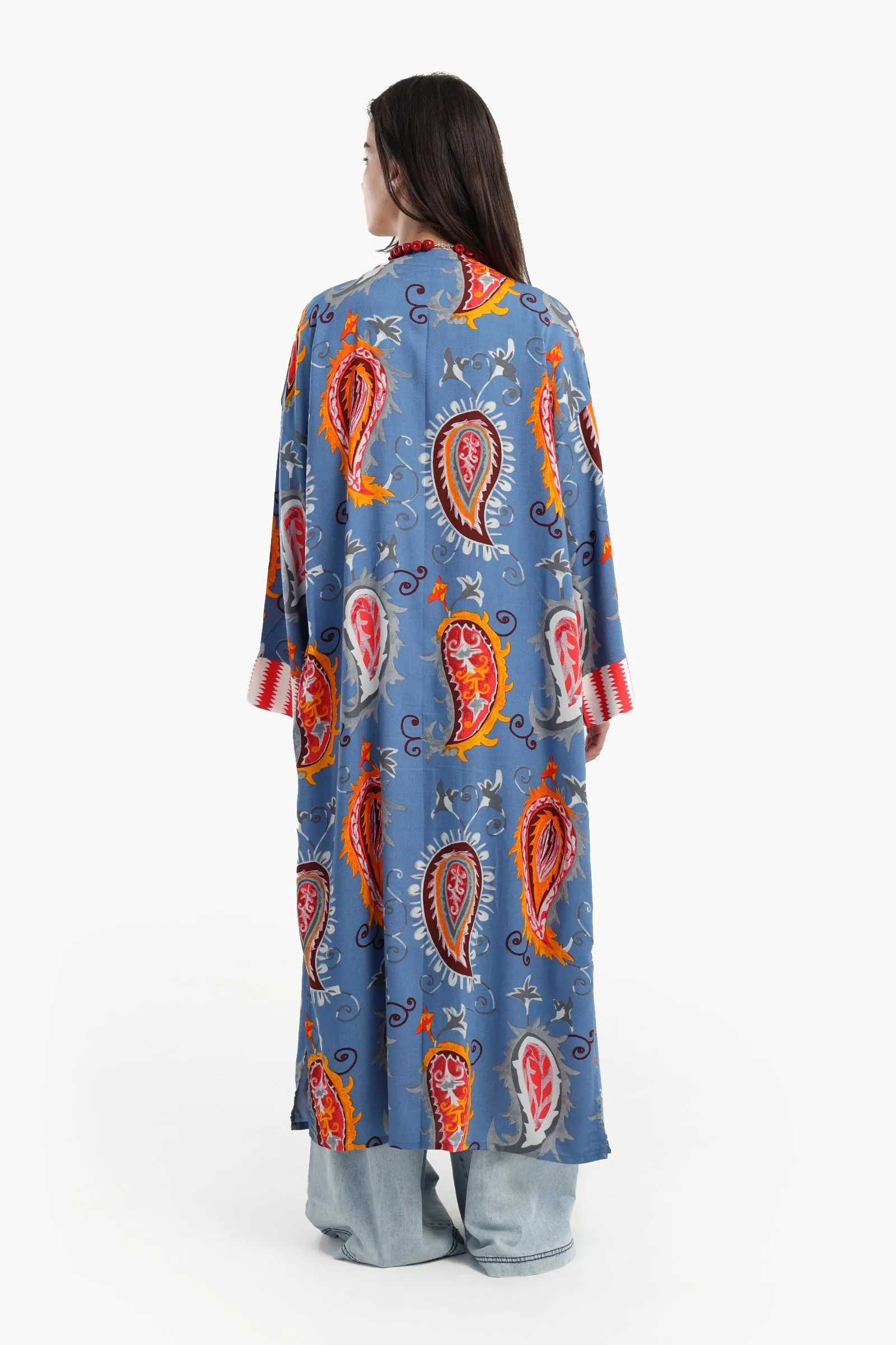 Colored Viscose Kimono