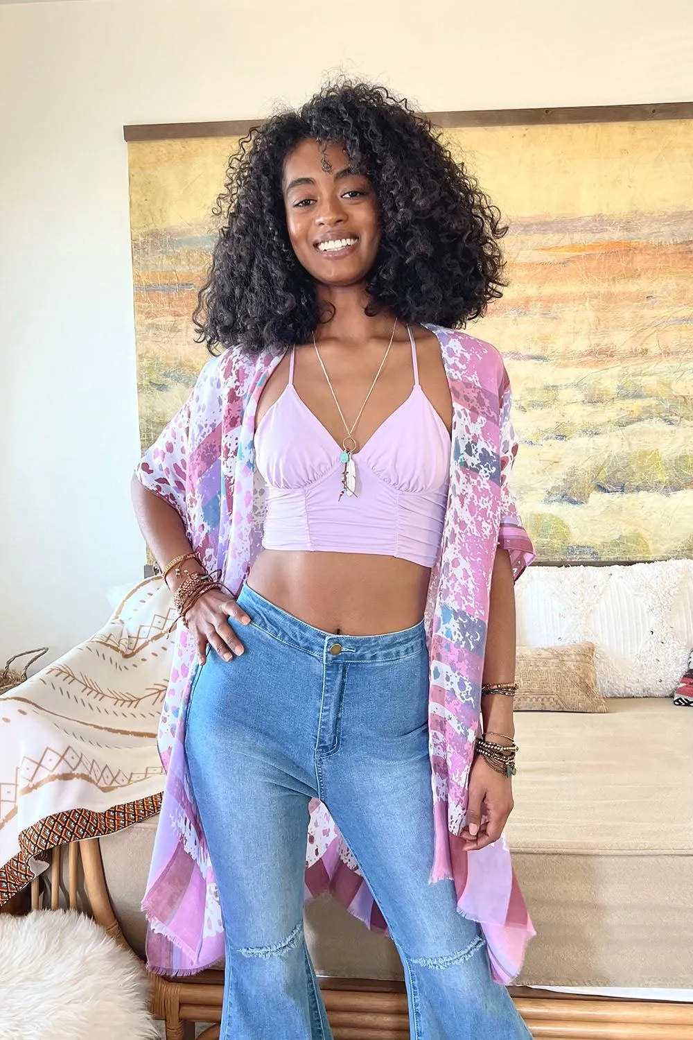 Colorful Splatter Kimono - 3 colors