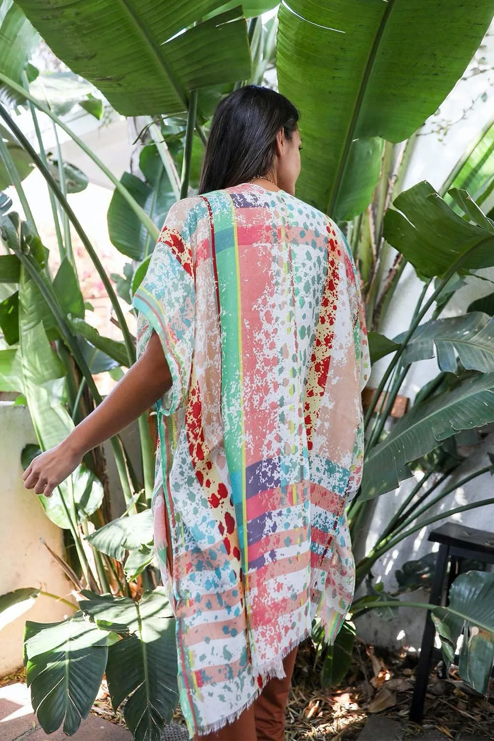 Colorful Splatter Kimono - 3 colors