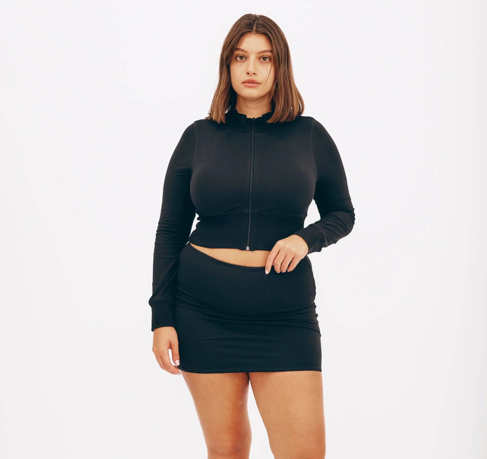 Core Sport Crop Zip Jacket