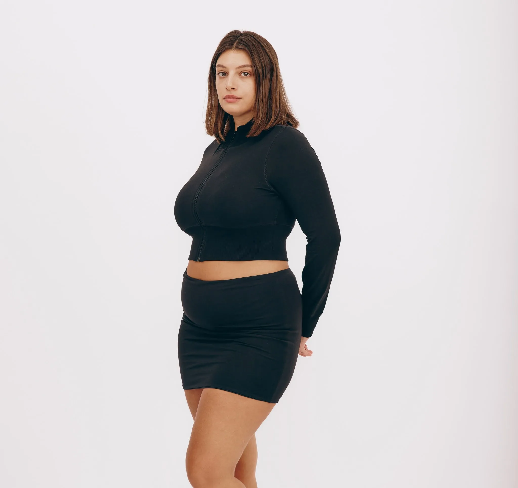 Core Sport Crop Zip Jacket