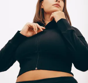 Core Sport Crop Zip Jacket