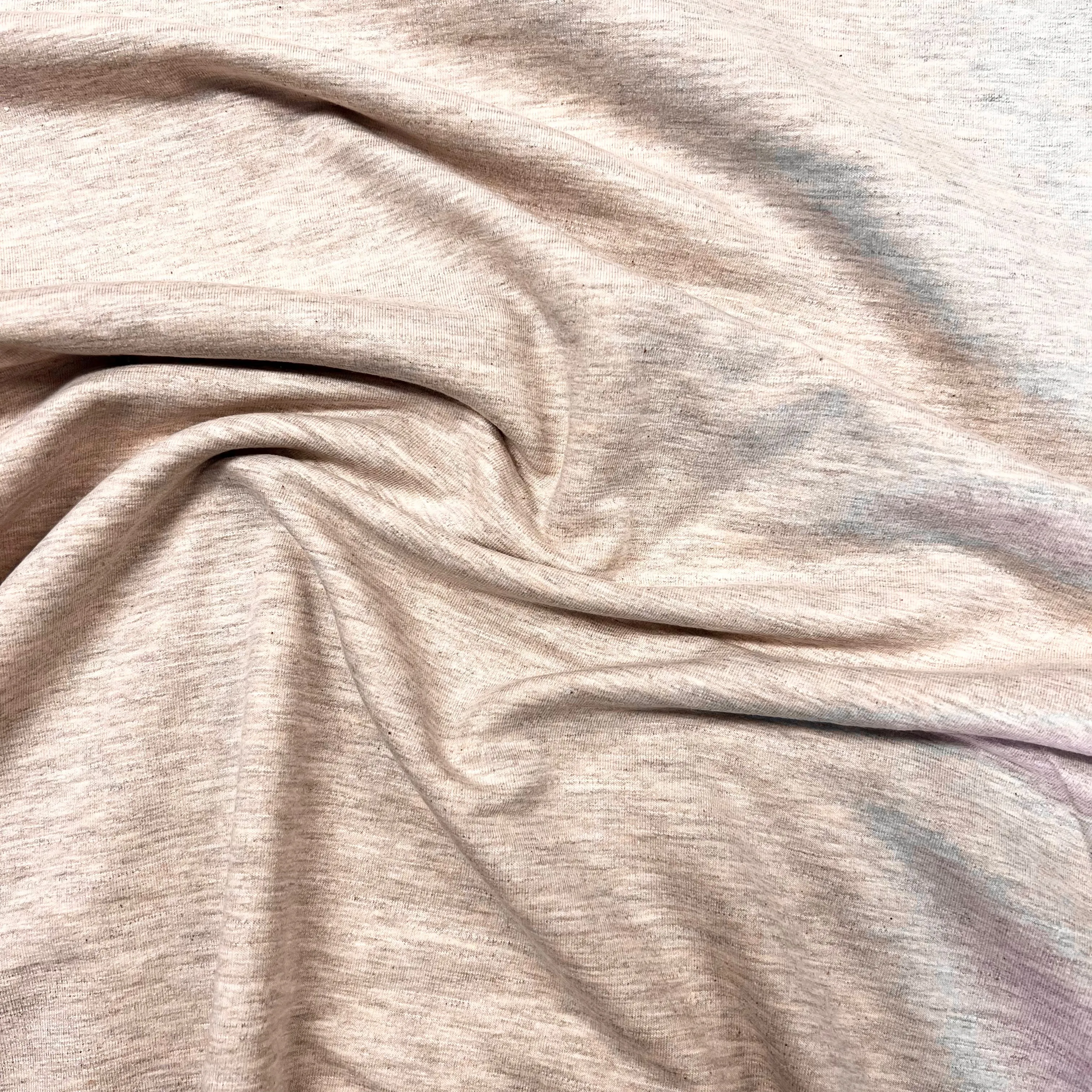 Cosy Melange Sweatshirting - Beige