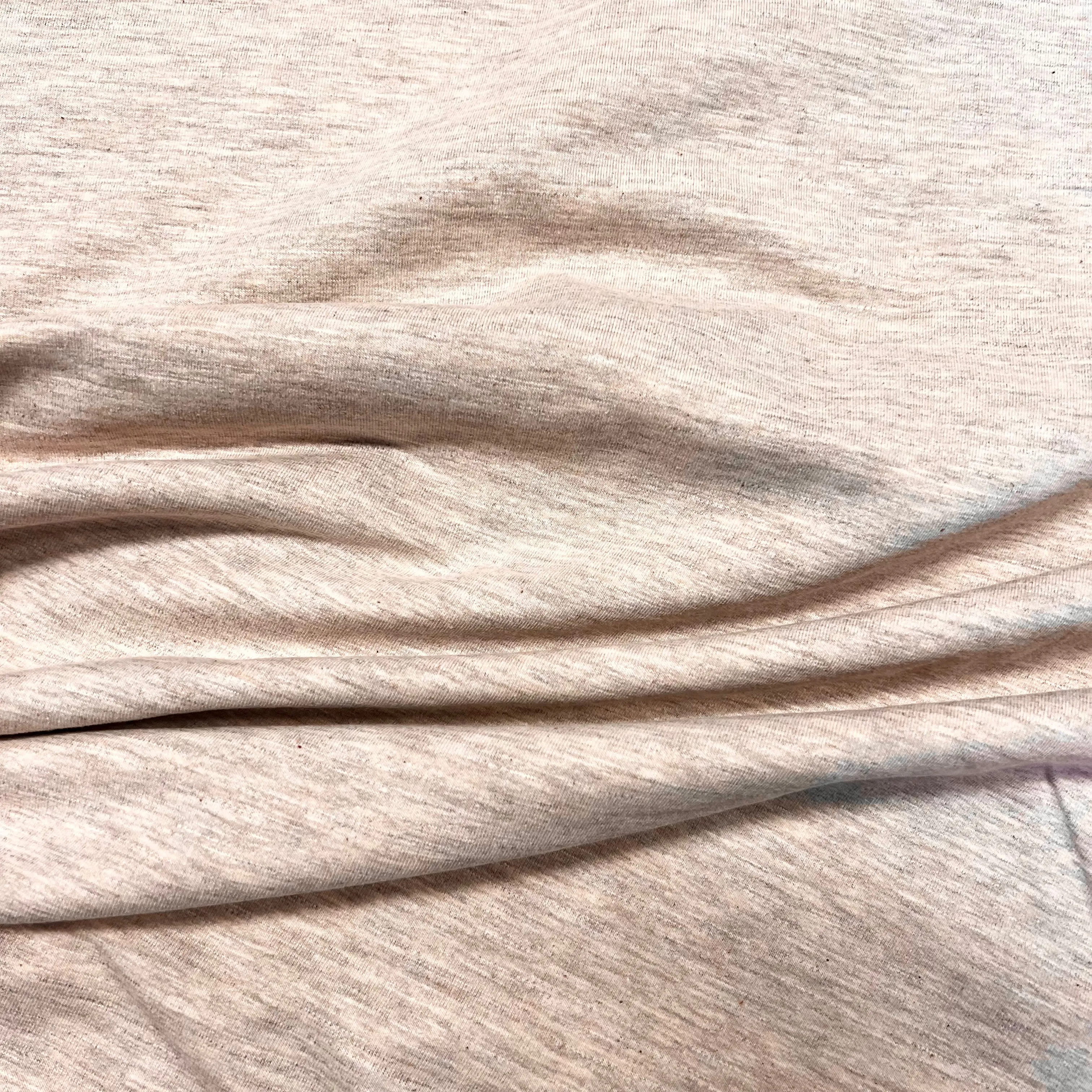 Cosy Melange Sweatshirting - Beige