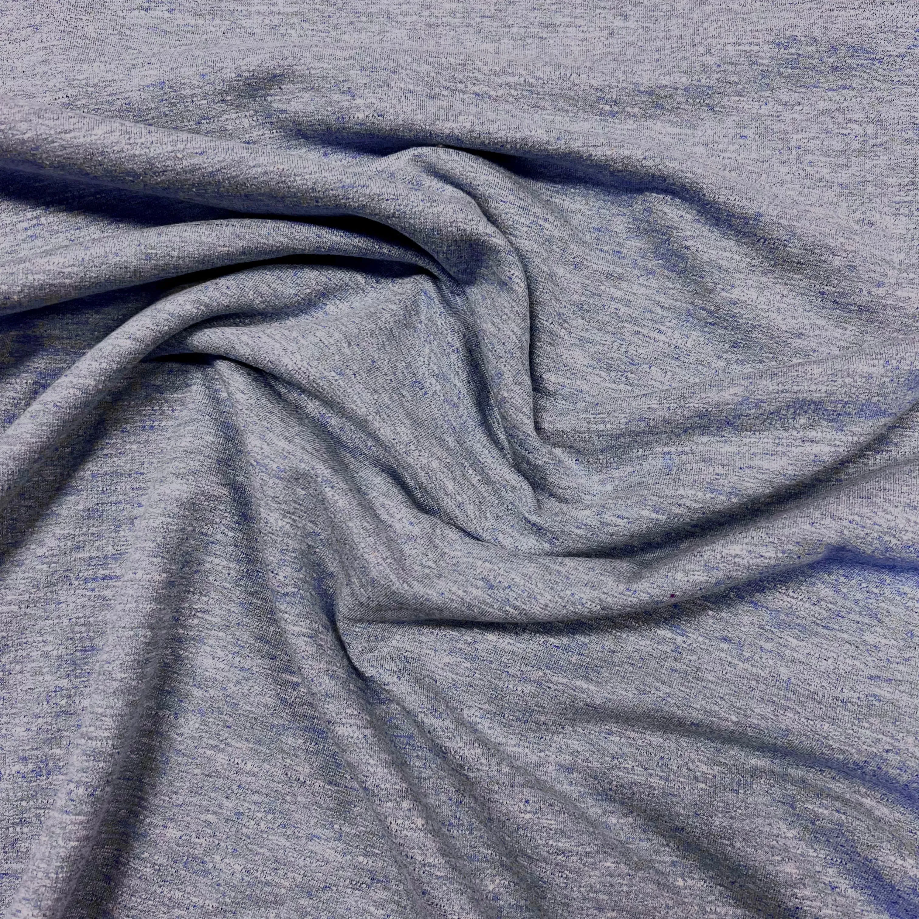 Cosy Melange Sweatshirting - Blue