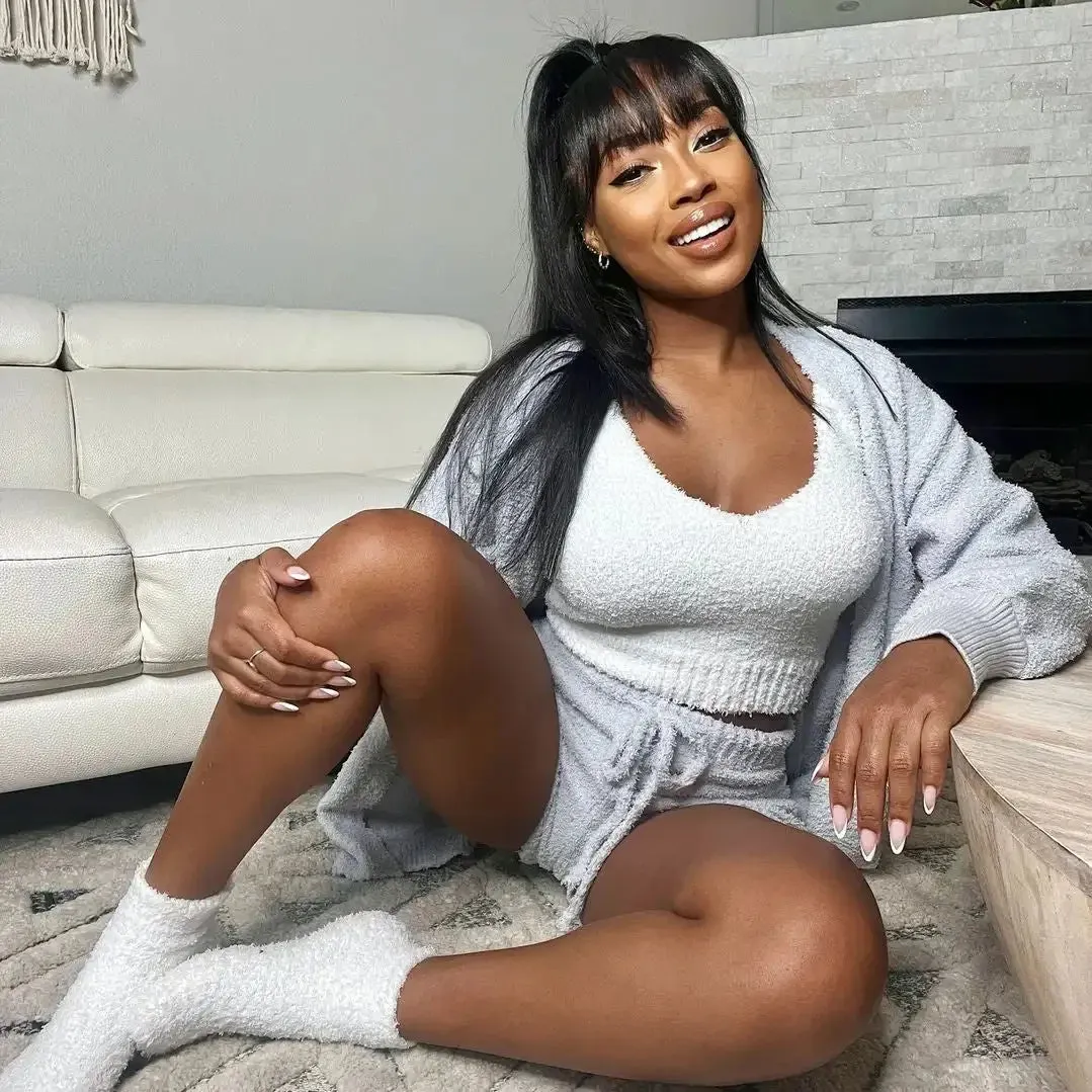 CozyChic 3-Piece Knit Loungewear Set