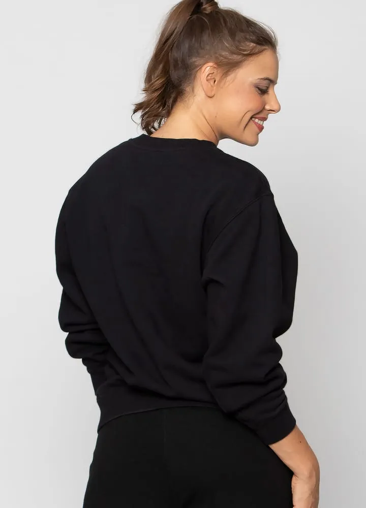 Crew Neck Fleece Sweatshirt