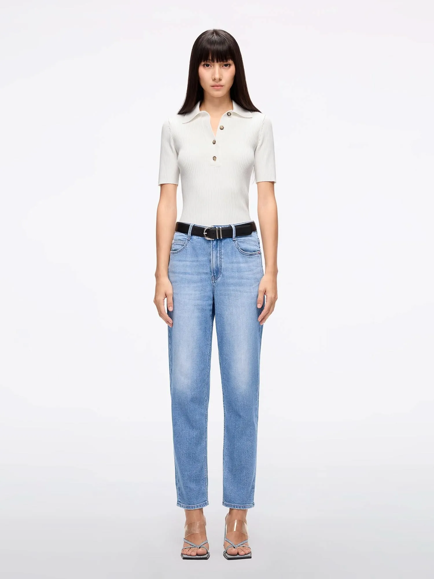Cropped Carrot Jeans-VICKI