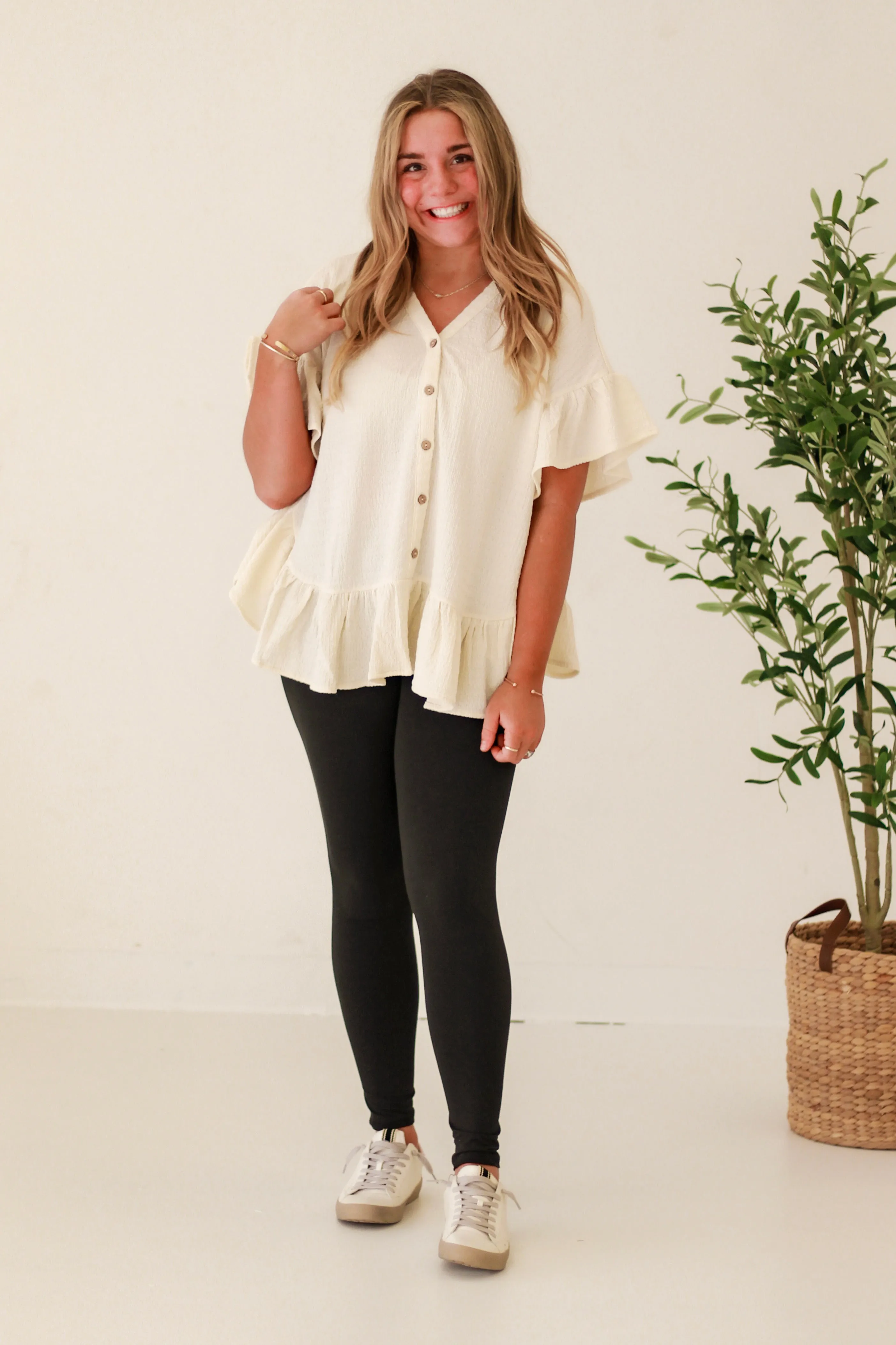 Cute as a Button Top